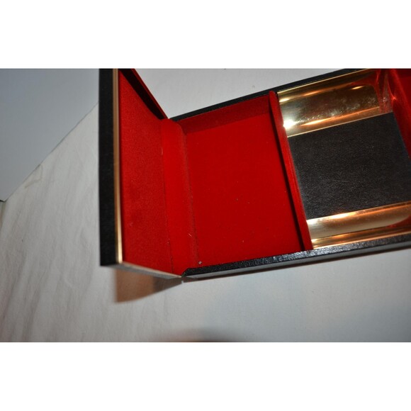 Vintage Mens Jewelry Box with Center Catch All Mid Century - Picture 4 of 6